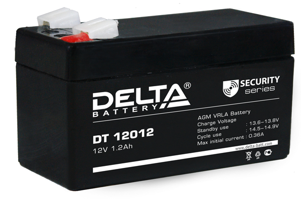 Аккумулятор Delta DT 12012 12В/1.2Ач